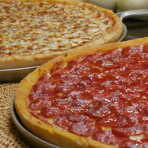 2-Pack: 12" Day & Night 2-PK 1-Breakfast pizza 1-4 Meat Pizza